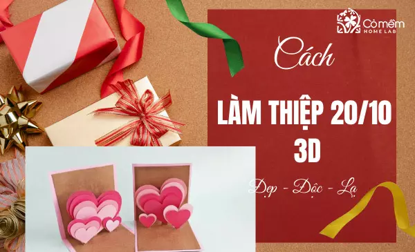 Lưu lại cách làm thiệp 20/10 3d đẹp-độc-lạ ngay sau đây