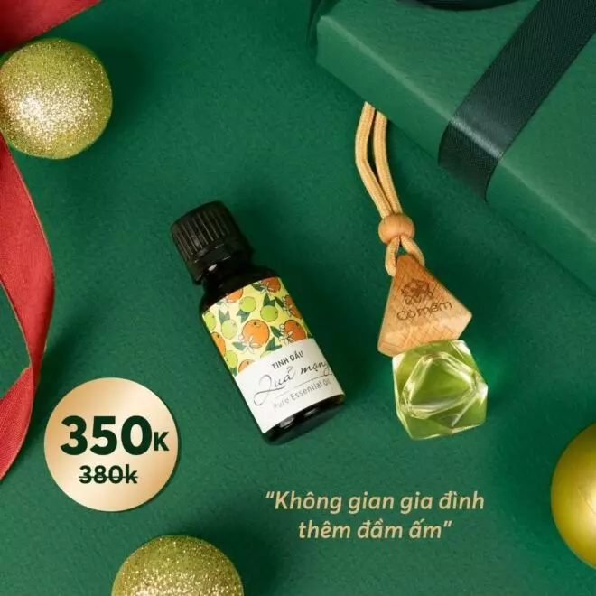 [SET QUÀ TẶNG] Tinh dầu treo + Tinh dầu nhỏ giọt nguyên chất