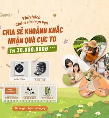 [20/10] Thử Thách “CHĂM SÓC TRỌN VẸN” - Chia Sẻ Khoảnh Khắc, Nhận Quà Lên Tới 30++ TRIỆU ĐỒNG