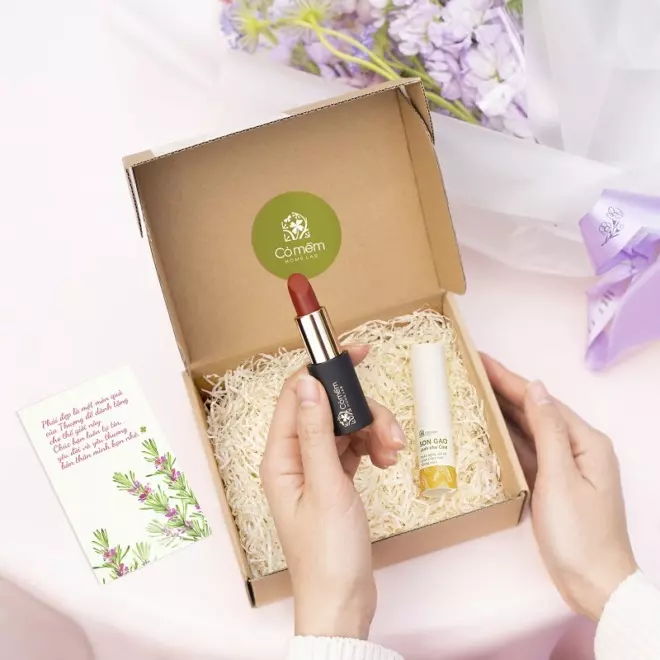 [SET QUÀ TẶNG] Môi xinh (Son màu + Son dưỡng)