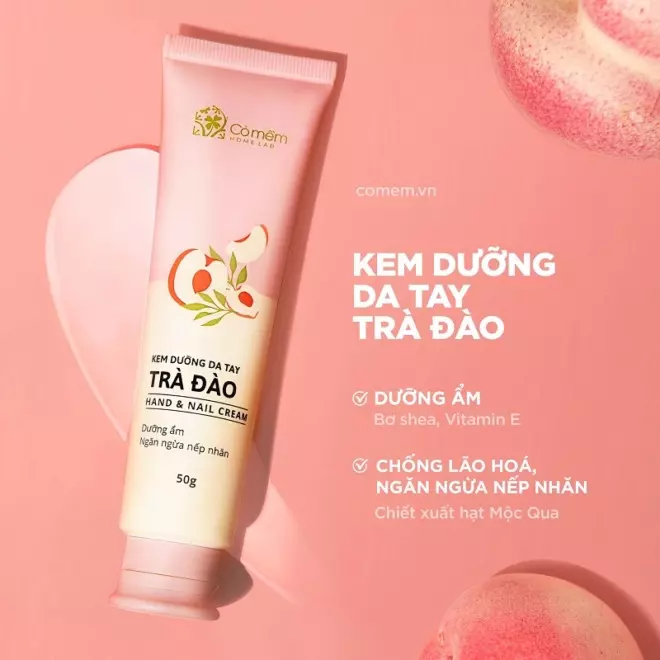 [SET QUÀ TẶNG] Kem Dưỡng Da Tay Trà Đào + Xịt Thơm Body Mist Colors 