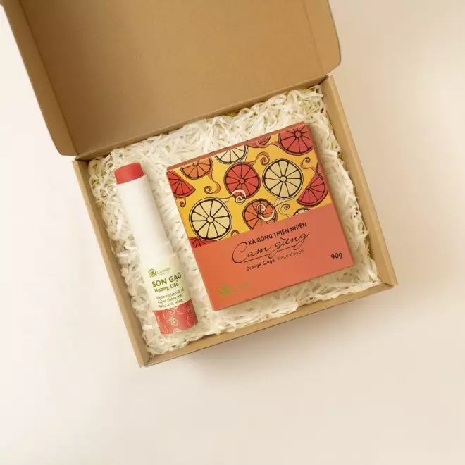 [SET QUÀ TẶNG] Son dưỡng Gạo + Xà bông thiên nhiên