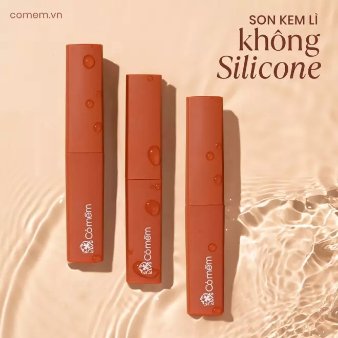 [SET QUÀ TẶNG] Combo 3 màu Son kem Nhung - Lì mượt không silicone