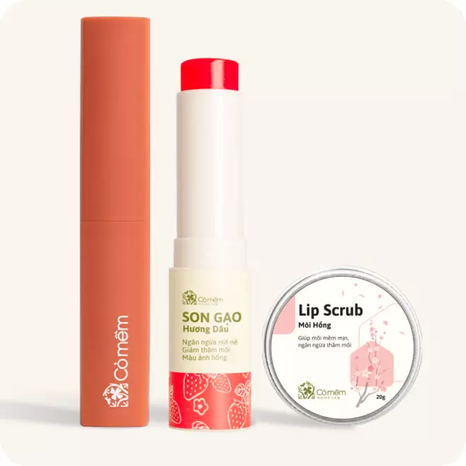 [SET QUÀ TẶNG] Son kem Nhung + son dưỡng + lipscrub
