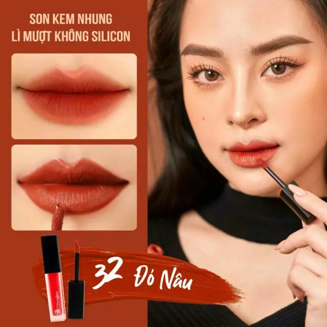 [SET QUÀ TẶNG] Combo 3 màu Son kem Nhung - Lì mượt không silicone