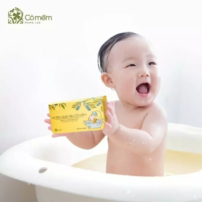 Lá tắm Dược liệu cho bé sơ sinh Cỏ Mềm