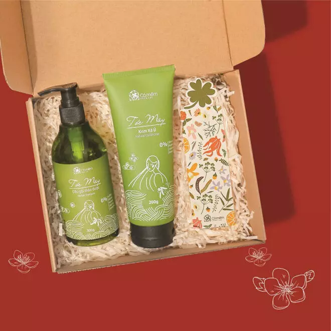 [SET QUÀ TẶNG] Bộ sản phẩm Gội xả thảo dược Tóc Mây - Tóc khỏe từ gốc, giảm gãy rụng