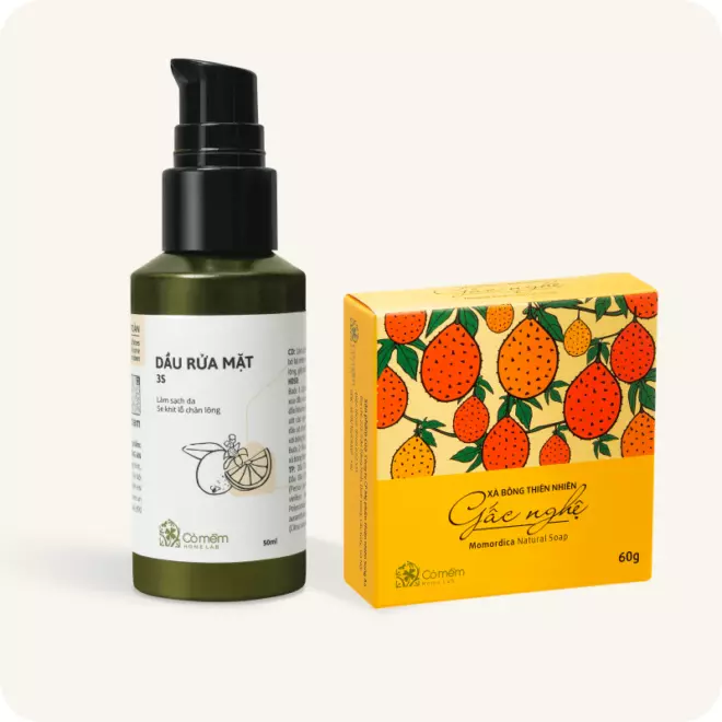 Combo Rửa mặt sạch sâu - Double Cleansing từ thiên nhiên