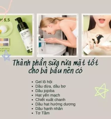 09+ Sữa rửa mặt cho bà bầu ""xịn sò" "ăn khách" hàng đầu