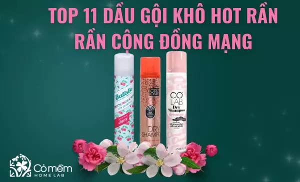 Top 11 dầu gội khô hot rần rần cộng đồng mạng