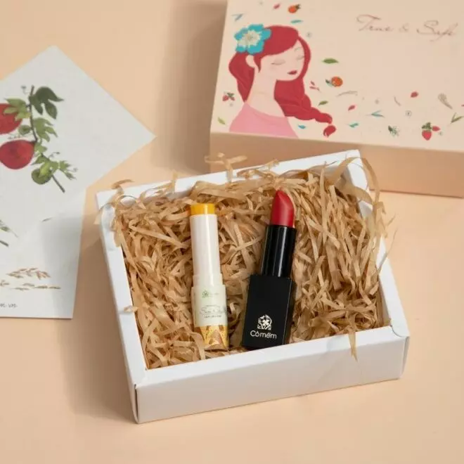 [SET QUÀ TẶNG] Môi xinh (Son màu + Son dưỡng)