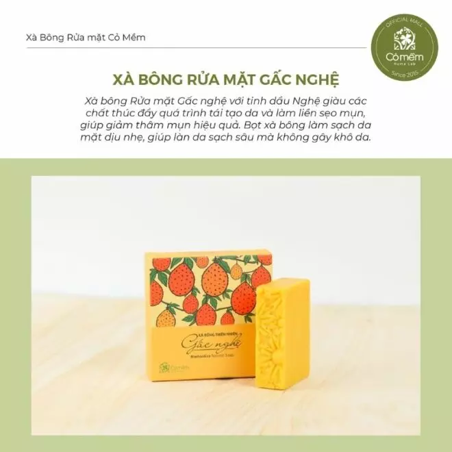 Xà bông thiên nhiên Gấc Nghệ