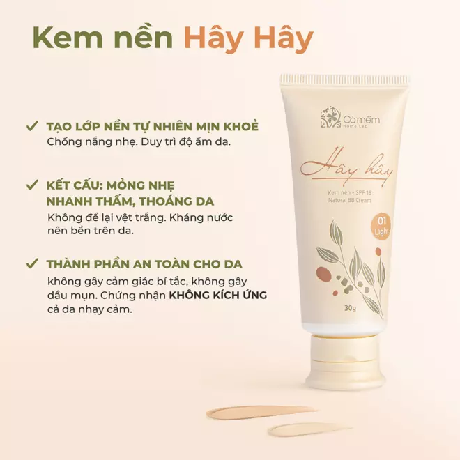 [SET QUÀ TẶNG] Bộ Trang điểm 2 bước (Kem chống nắng + Kem nền)