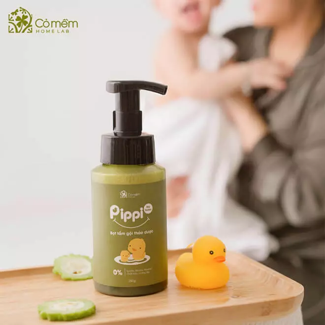 [SET QUÀ TẶNG] Bọt tắm Pippi + Sáp giữ ấm