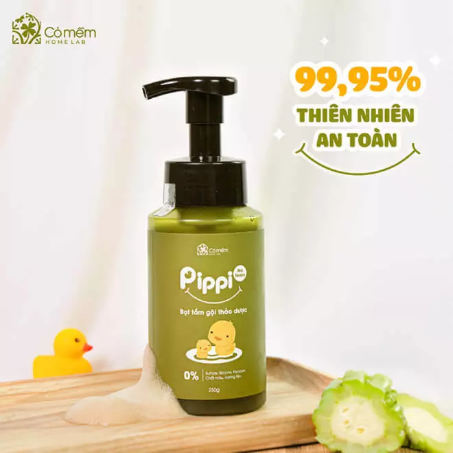 [SET QUÀ TẶNG] Bọt tắm Pippi + Sáp giữ ấm