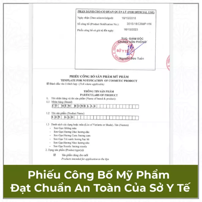 Son Dưỡng Gạo - 3 Lựa Chọn Hồng/ Cam/ Không Màu