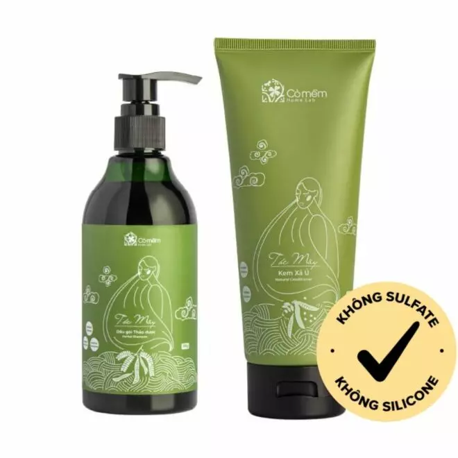 [SET QUÀ TẶNG] Bộ sản phẩm Gội xả thảo dược Tóc Mây - Tóc khỏe từ gốc, giảm gãy rụng