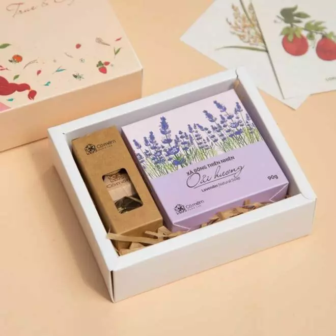 [SET QUÀ TẶNG] Xà bông thiên nhiên + Tinh dầu treo nguyên chất