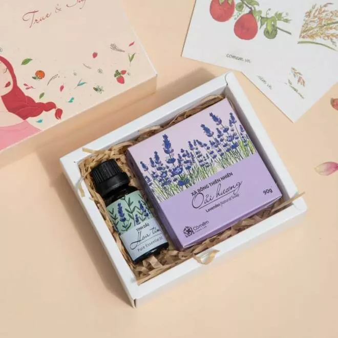 [SET QUÀ TẶNG] Xà bông thiên nhiên + Tinh dầu refill nguyên chất