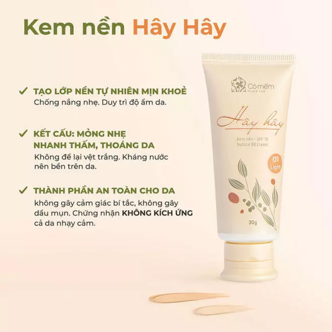 [SET QUÀ TẶNG] Bộ Trang điểm 3 bước (Kem chống nắng + Kem nền + Kem má)