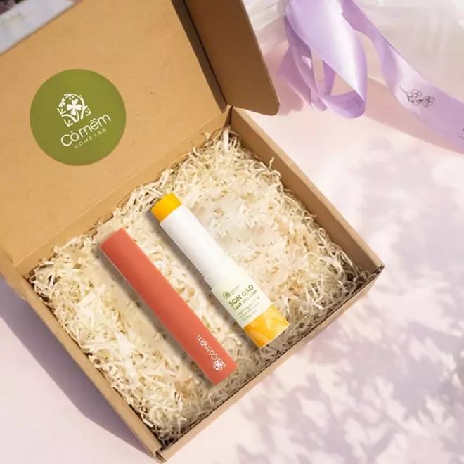 [SET QUÀ TẶNG] Son kem Nhung + Son dưỡng