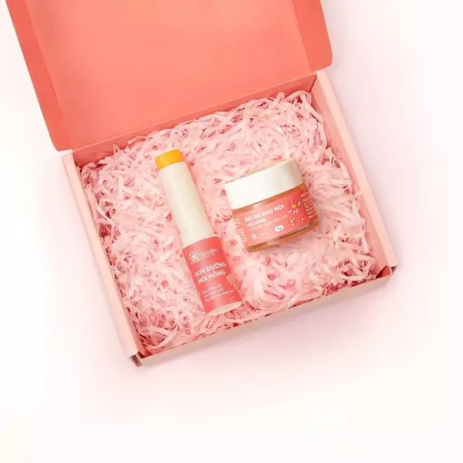 [SET QUÀ TẶNG] Mặt nạ ngủ môi + Son dưỡng dành cho bạn gái