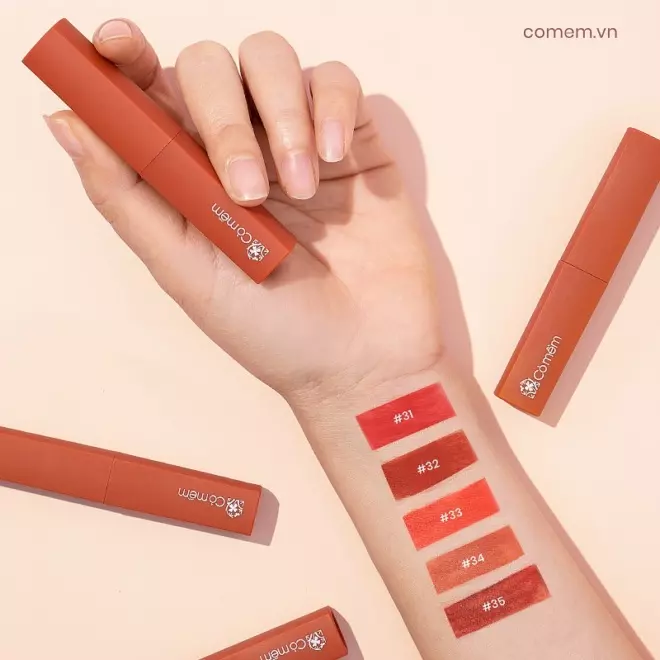 [SET QUÀ TẶNG] Combo 3 màu Son kem Nhung - Lì mượt không silicone